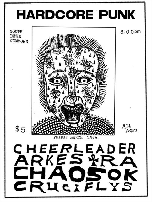 Cheerleader / Arkestra / Chaos OK / Cruciflys (first show)