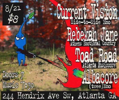Current Vision, Toad Road, Albacore, Rebekah Jane