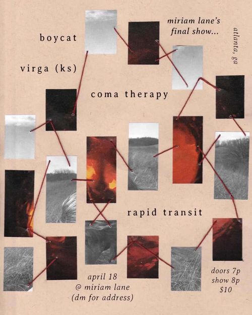 Virga (KS), Boycat, Coma Therapy (Athens), Rapid Transit